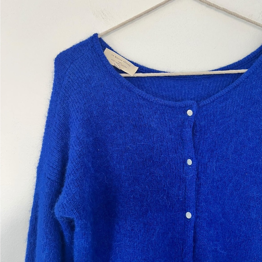 Sezane Gaspari Cardigan Blue
